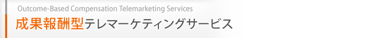 成果報酬型テレマーケティングサービス